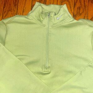 Nike Half Zip Up In Vintage Green